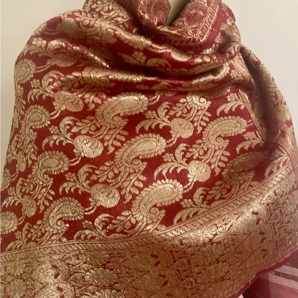EXOTIC Woven ethnic shawl - Picture 1 of 7